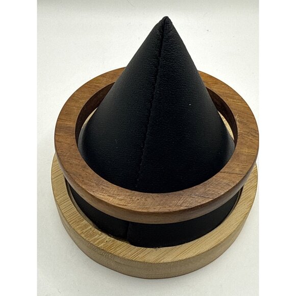 Wooden Bangle Bracelet Natural Finish Smooth Design Unisex Fashion Accessory - Picture 3 of 3